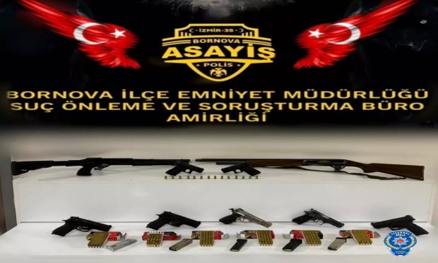 İzmir’de ruhsatsız silah ele geçirildi: 3 tutuklama…