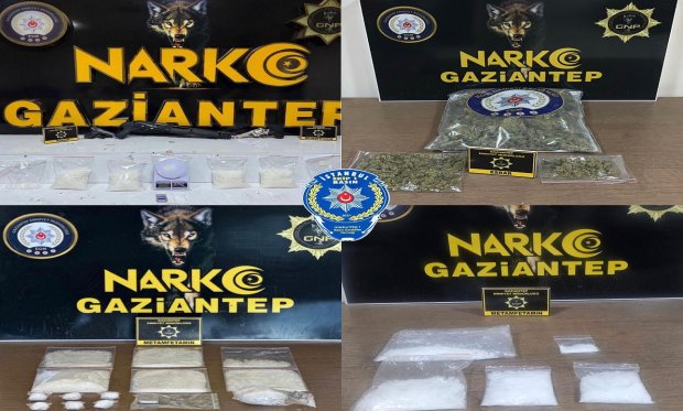 Gaziantep'te zehir tacirlerine darbe: 163 tutuklama…