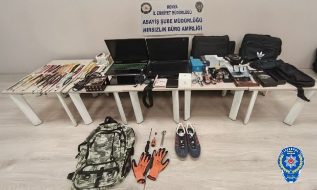 Yıllar sonra cezaevinden çıktı, aynı suçtan yine yakalandı! Konya'da 10 ayrı evden 2 milyon TL soygun yaptı…