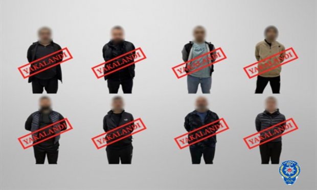 Kırmızı bültenle aranan 3, ulusal seviyede aranan 5 suçlu yakalandı…