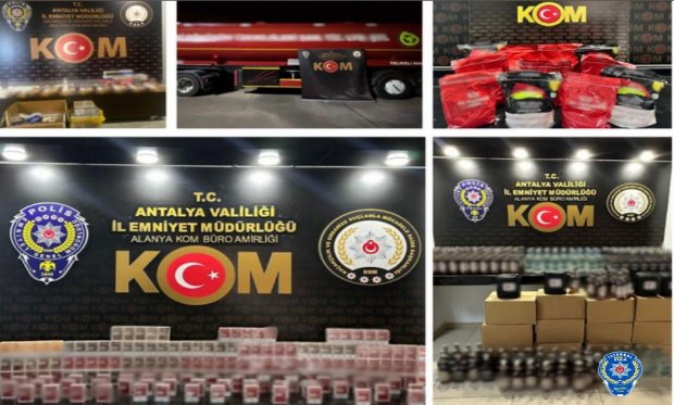 Antalya'da kaçakçılık operasyonu…