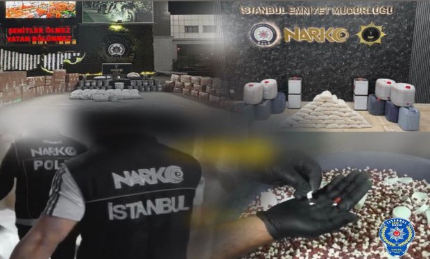 İstanbul’da zehir tacirlerine büyük darbe! Yüzlerce kilo uyuşturucu madde ele geçirildi…