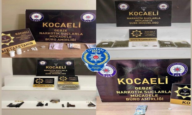 Kocaeli'de uyuşturucu operasyonunu….