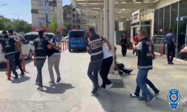 Konya polisinden "Kardelen" operasyonu: Masaj salonu kılıfıyla faaliyet gösteren suç çetesi çökertildi…
