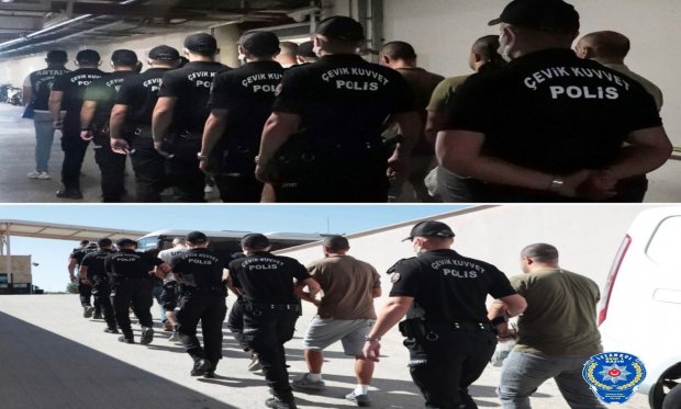 Antalya’da aranan 186 kişi eş zamanlı operasyonla yakalandı…