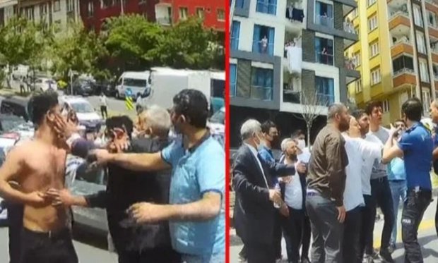 İstanbul'un göbeğinde iki aile birbirine girdi, polis ayırmakta güçlük çekti: 9 yaralı