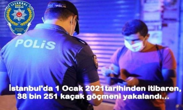 İstanbul'da 38 bin 251 kaçak göçmeni yakalandı...