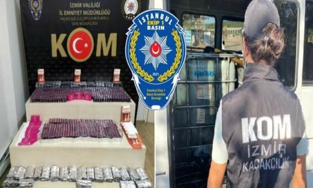 İzmir'de kaçakçılık operasyonları: 7 gözaltı...