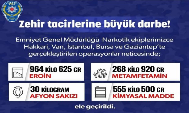 Zehir tacirlerine büyük darbe!