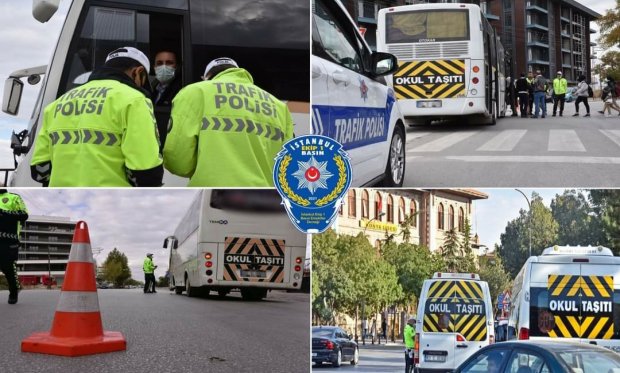 Konya genelinde okul servisleri denetlendi...