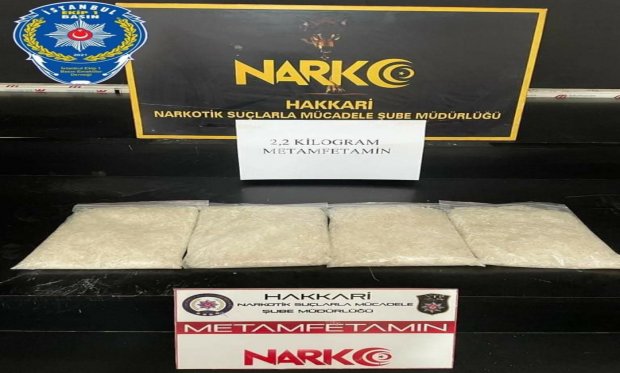 Hakkari 'de 2 kilo metamfetamin ele geçirildi...