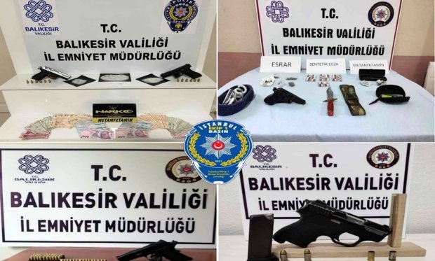 Balıkesir'de uyuşturucu operasyonu...