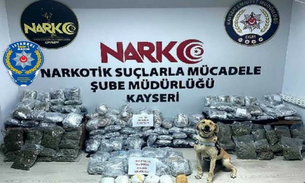 Kayseri'de 112 kilo uyuşturucuyu ele geçirildi...