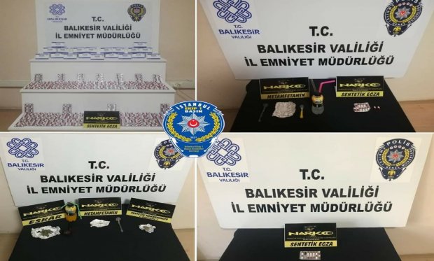 Balıkesir'de uyuşturucu operasyon...