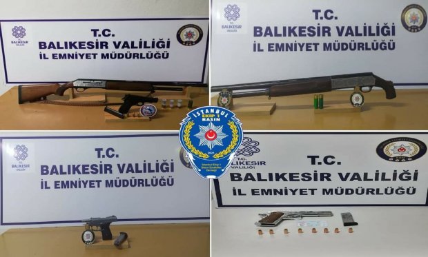 Balıkesir'de asayiş uygulamasında 18 kişi gözaltına alındı...