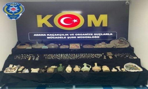 Adana'da tarihi eser operasyonu...