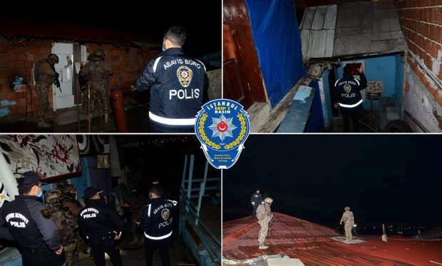 Kocaeli'de polis operasyonu 20 şüpheli yakalandı...