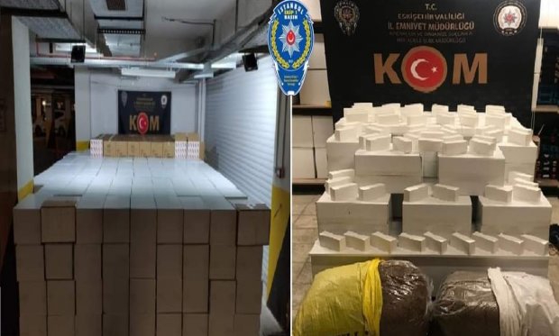 Eskişehir'de kaçak sigara operasyonu...