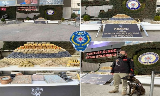 İstanbul'da uyuşturucu operasyonunda 6,7 ton uyuşturucu ele geçirildi...