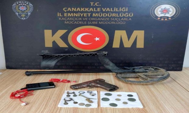 Çanakkale'de tarihi eser kaçakçılığı operasyonu: 1 gözaltı...