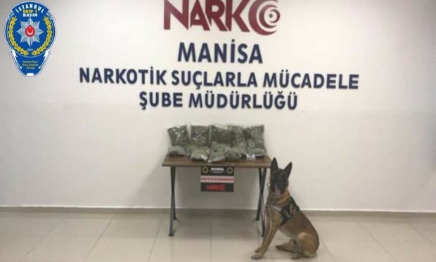 Manisa'da durdurulan tırda 10 kilo 500 gram uyuşturucu ele geçirildi...