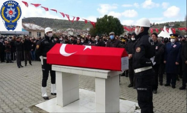 El Bab'da, kalp krizinden hayatını kaybeden polis memuru için Kilis'te tören düzenlendi...