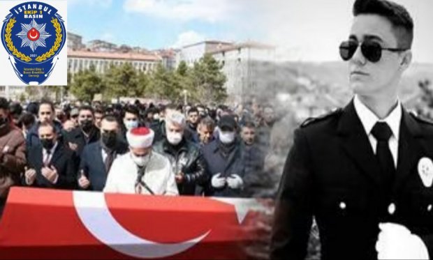 Kaza kurşunuyla hayatını kaybeden polis toprağa verildi...