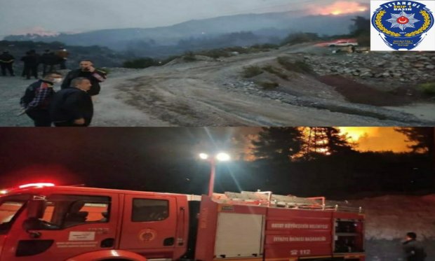 Hatay'da Orman Yangını Çıktı...