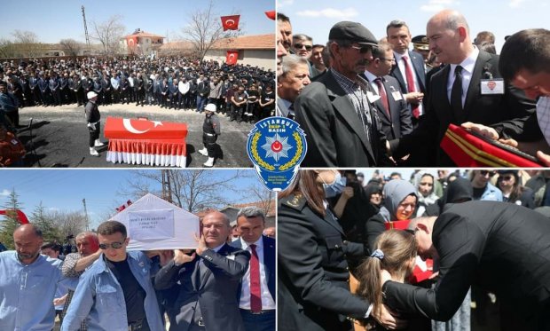 Şehit polis memuru Zafer Mat son yolculuğuna uğurlandı...