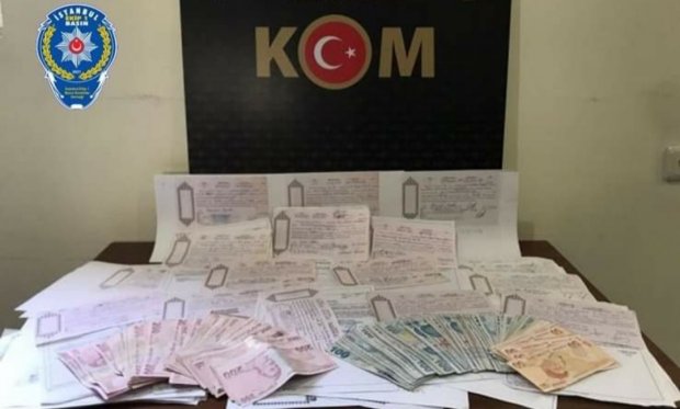 Bodrum'da tefecilik operasyonunda bir kişi 65 adet senet ve 26 bin TL para ile yakalandı...