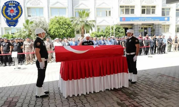 Mersin'de Vefat Eden Polis Memuru İçin Tören Düzenlendi...