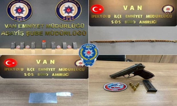 Van'da çeşitli suçlardan aranan 13 kişi tutuklandı...