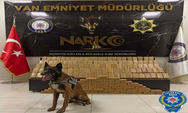 Van'da 95 kilo 100 gram eroin ele geçirildi...