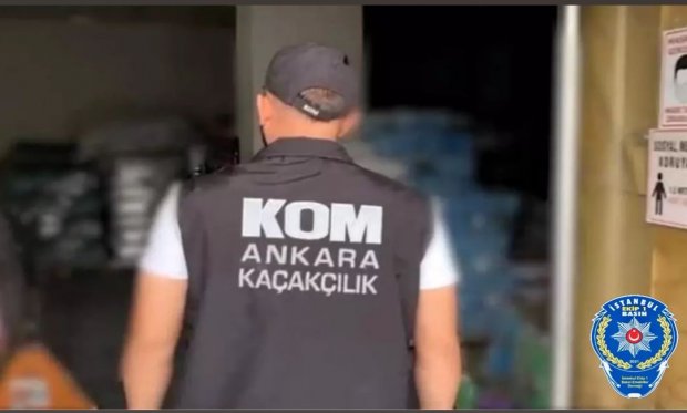 Ankara'da 1680 litre etil alkol ve 14 bin gıda ürünü ele geçirildi…