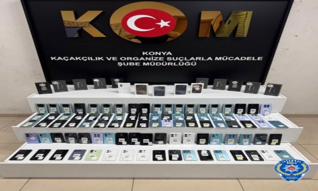 Konya polisinden kaçak cep telefonu operasyonu!…