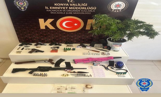 Konya Emniyetinden suç örgütüne operasyon: 17 gözaltı…