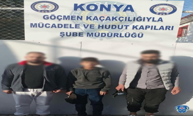 Konya Polisinden göçmen kaçakçılığı operasyonu…