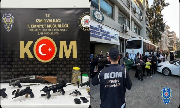 İzmir'de Suç Örgütlerine Operasyon…