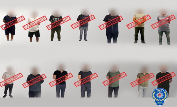 Kırmızı bültenle aranan 12 ve ulusal seviyede aranan 2 suçlu Türkiye’ye getirildi…