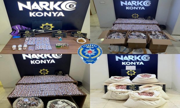 Konya Narkotikten uyuşturucuya geçit yok: 60 kişi tutuklandı….
