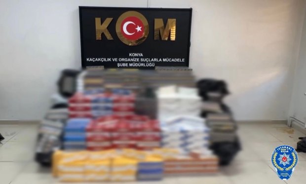 Konya’da kaçak sigara operasyonu: 5 gözaltı…