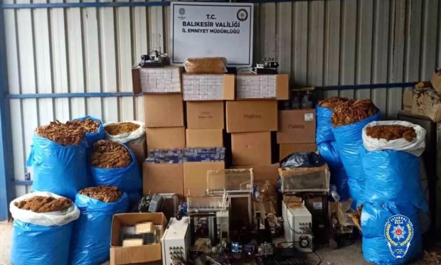Balıkesir'de tütün kaçakçılığına operasyon…