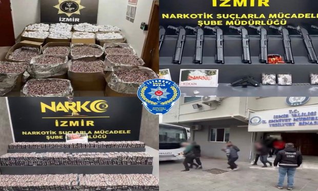 İzmir'de 3 milyon sentetik ecza ele geçirildi…