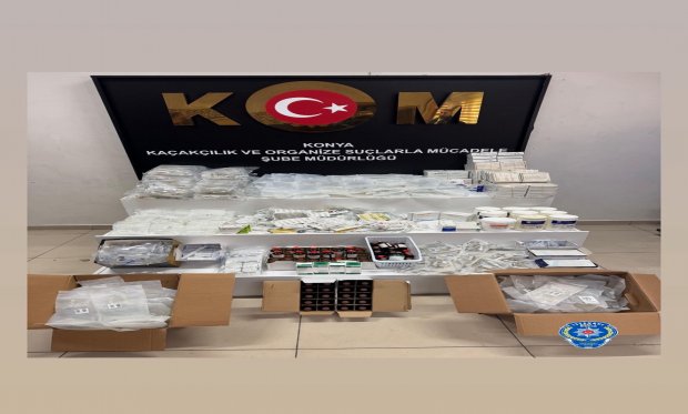 Konya'da kaçak klinik operasyonu: Binlerce tıbbi malzeme ele geçirildi…
