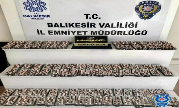 Balıkesir'de uyuşturucu operasyonu 5.600 sentetik ecza hap ele geçirildi…