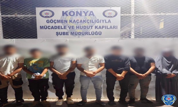Konya’da Göçmen Kaçakçılığı Operasyonu: 7 Kişi Yakalandı…