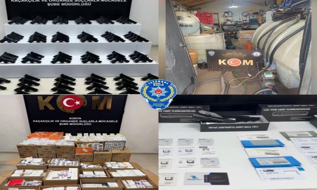 Konya polisi kaçakçılara nefes aldırmadı….