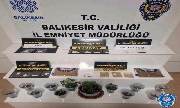 Balıkesir'de uyuşturucu operasyonunu…