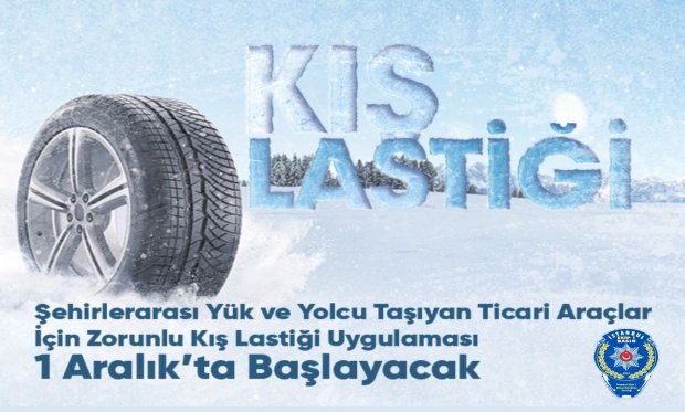 Zorunlu kış lastiği uygulaması 1 Aralık'ta başlıyor…