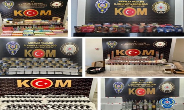 Antalya’da silah ve kaçakçılık operasyonu…
